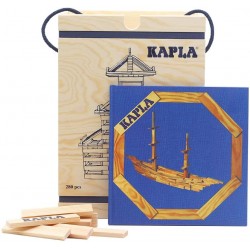 Kapla - Jeu de construction en bois - Coffret de 280 planchettes avec livre d'inspiration