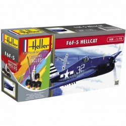 Heller - Maquette - Avion - Starter Kit - F6F-5 Hellcat