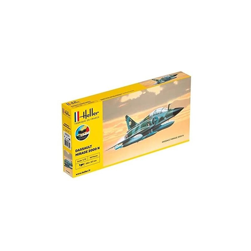 Heller - Maquette - Avion - Starter Kit - Dassault Mirage 2000 N