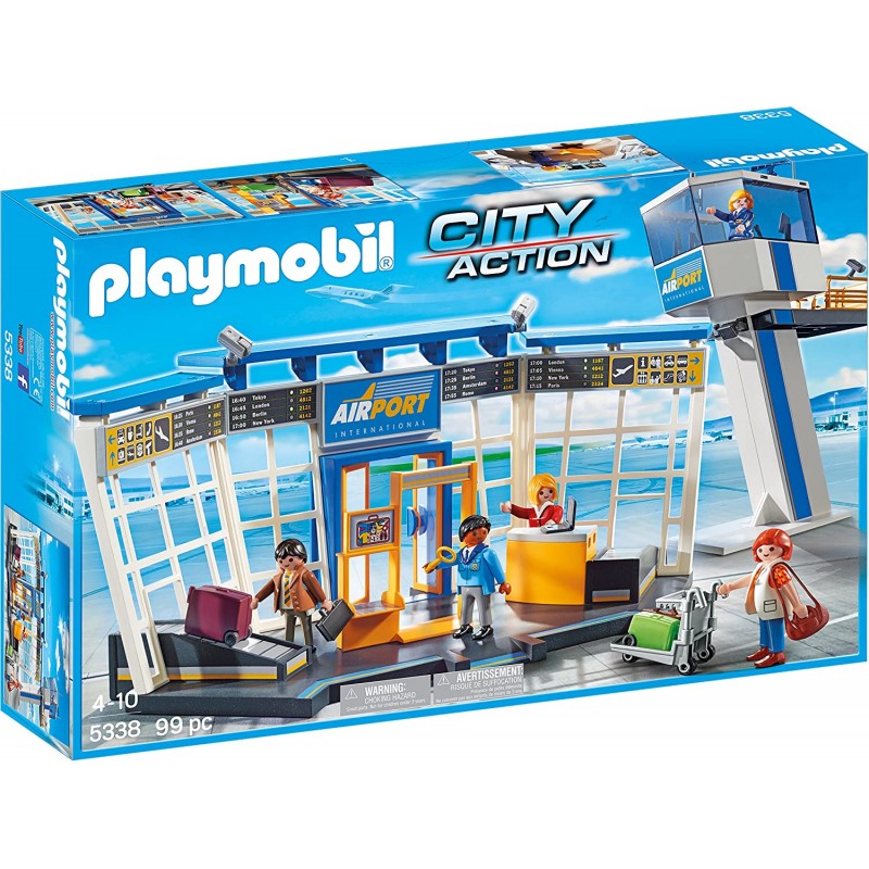 Playmobil - 5338 - City Action - Aéroport avec tour de contrôle