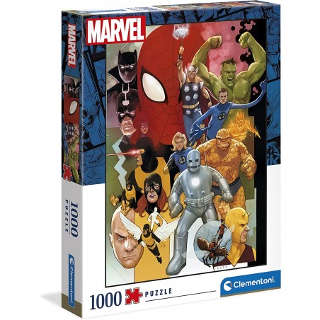 Clementoni - Puzzle 1000 pièces - Marvel