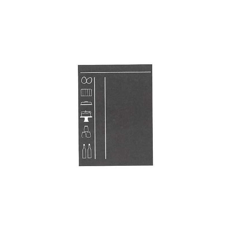 Rayher - Sticker table - Noir - Feuille de 35 x 50 cm