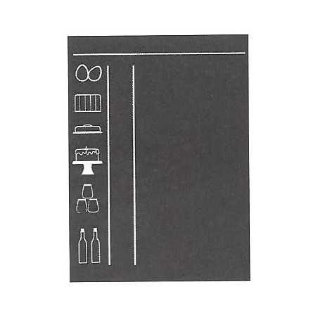 Rayher - Sticker table - Noir - Feuille de 35 x 50 cm