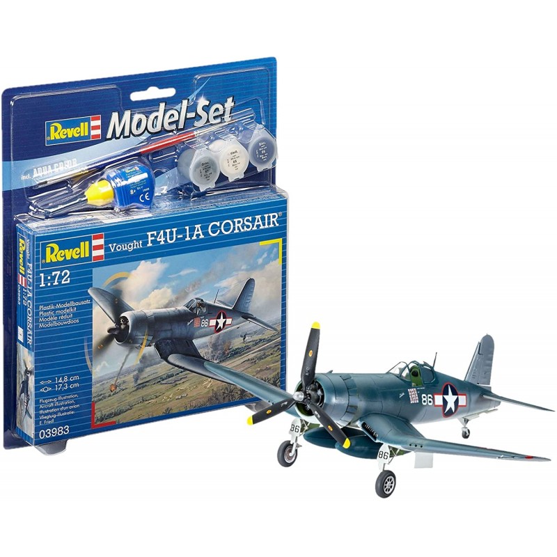 Revell - 63983 - Maquette D'aviation - Vought F4u-1d Corsair - 63 Pièces - Echelle 1/72