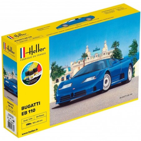 Heller - Maquette - Voiture - Starter Kit - Bugatti EB 110