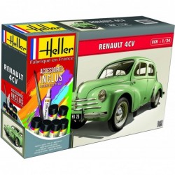 Heller - Maquette - Voiture - Starter Kit - Renault 4CV