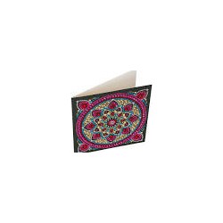 OZ - Loisirs créatifs - Crystal Art - Kit carte broderie diamant 18x18cm Mandala