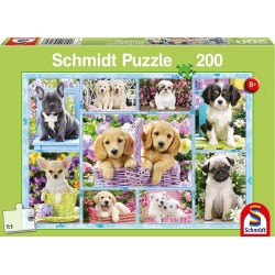 Schmidt - Puzzle 200 pièces - Les petits chiots
