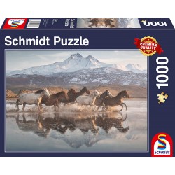 Schmidt - Puzzle 1000 pièces - Chevaux en Cappadoce