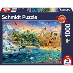 Schmidt - Puzzle 1000 pièces - Le monde des animaux