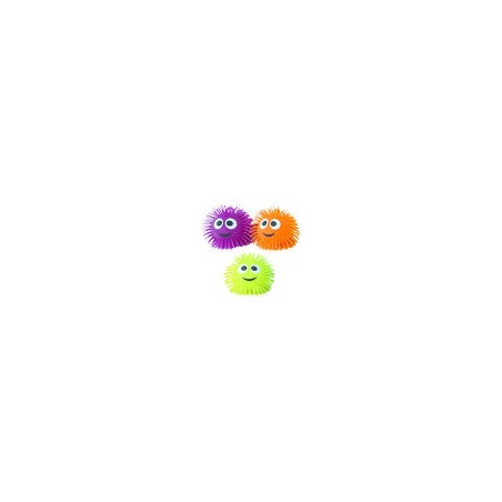 Kim Play - Balle anti stress - Balle puffer lumineuse - 16 cm - Coloris aléatoire