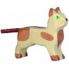 Holztiger - Figurine animal en bois - Petit chat debout