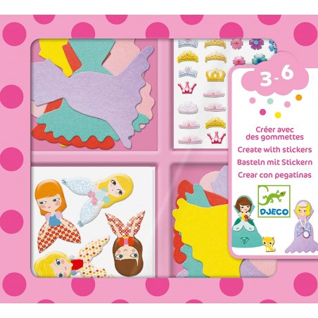 Djeco - DJ09053 - Stickers des petits - J'aime les princesses