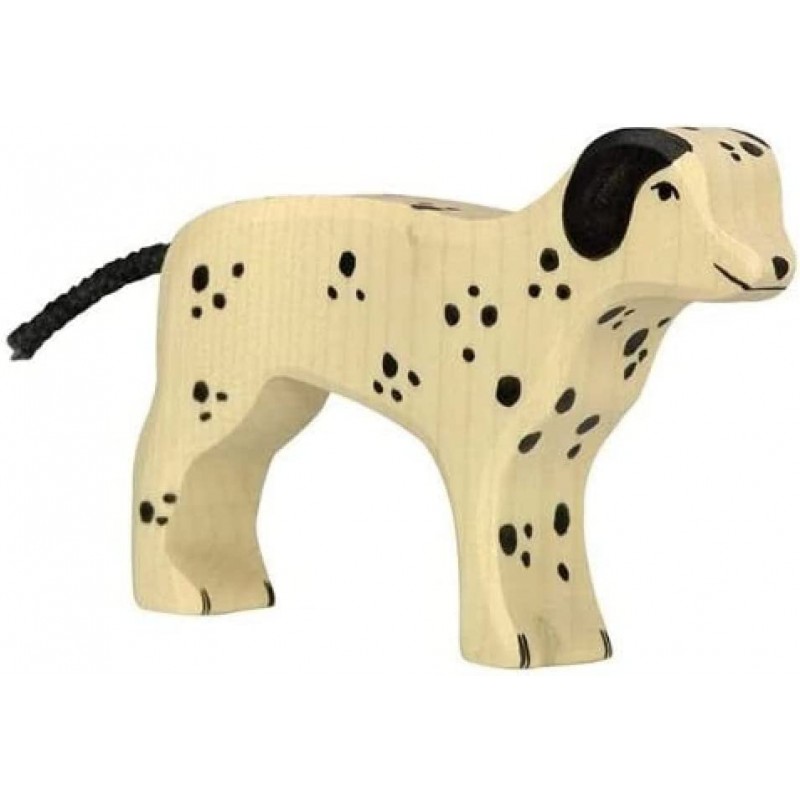 Holztiger - Figurine animal en bois - Chien dalmatien