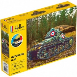 Heller - Maquette - Char - Starter Kit - Hotchkiss H35