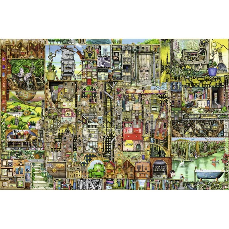 Ravensburger - Puzzle 5000 pièces - Ville bizarre - Colin Thompson