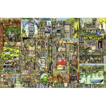 Jigsaw Puzzle Colin Thompson's Bizarre Town - 5000 Pieces Puzzle