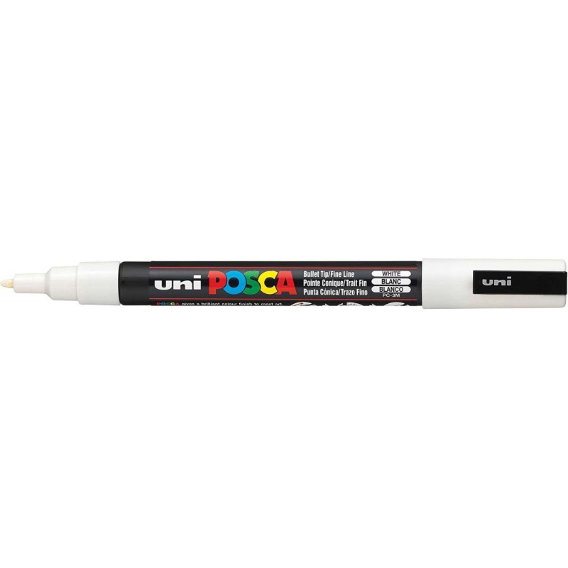 Posca - Marqueur PC-3M - Pointe fine - Blanc