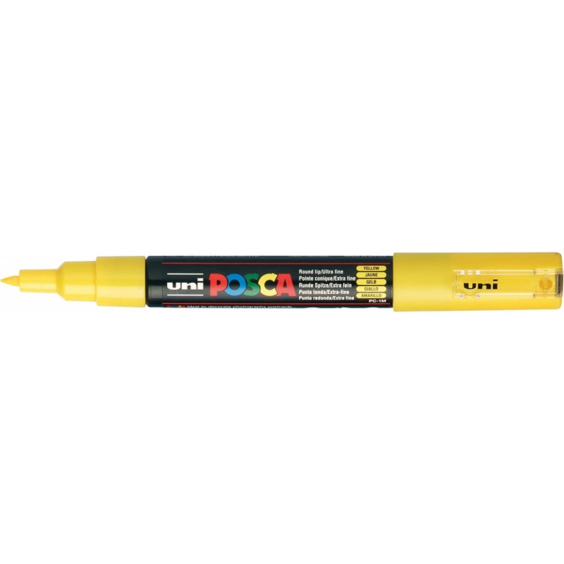 Posca - Marqueur PC-1MC - Pointe extra fine - Jaune