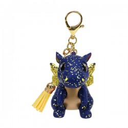 Peluche TY - Porte clé - Saffire le dragon