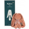 Kaloo - Lapinoo - Pantin Lapin - Peluche Bébé en Velours Côtelé - 35 cm - Couleur Terracotta