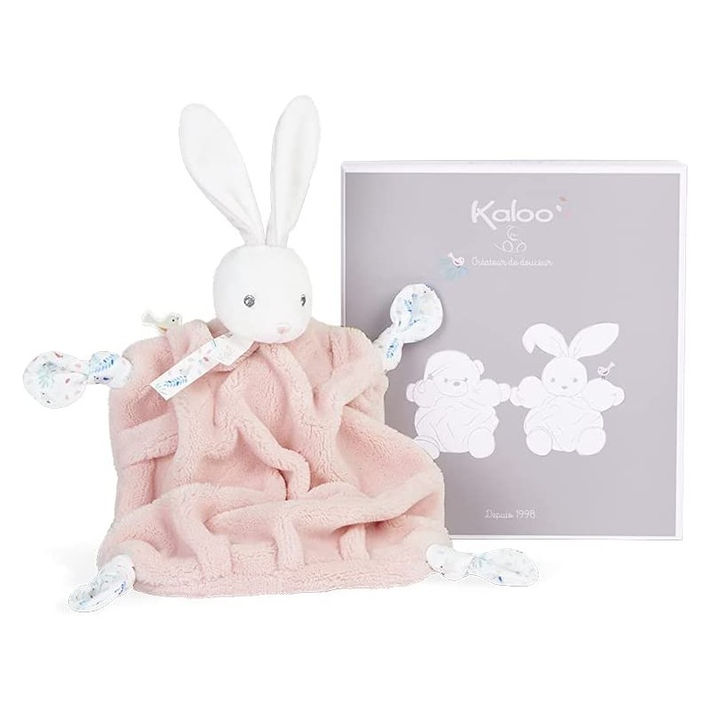 Kaloo - Doudou plat - Lapinou rose poudré - 20 cm