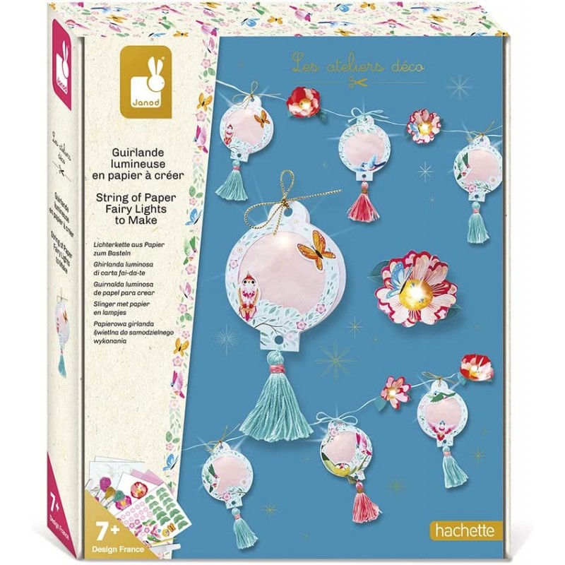 Janod - Loisirs créatifs - Guirlande lumineuse en papier à créer