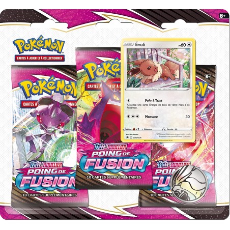 Asmodee - Cartes à collectionner - Pokemon - Pack de 3 boosters Epée et Bouclier