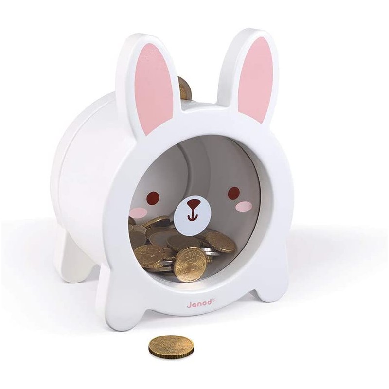 Janod - Tirelire enfant en bois - Lapin