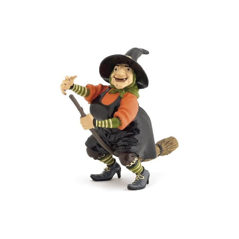 Papo - Figurine - 39153 - Médiéval fantastique - Sorcière Au Balai