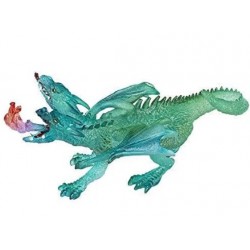 Papo - Figurine - 36008 - Médiéval fantastique - Dragon double tête émeraude