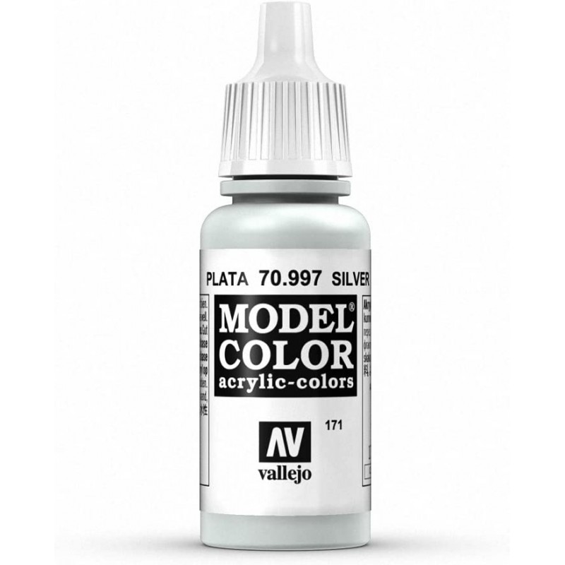 Prince August - Peinture acrylique - 997 - Argent - 17 ml