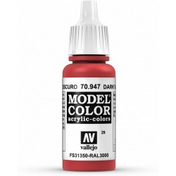 Prince August - Peinture acrylique - 947 - Rouge vermillon foncé - 17 ml