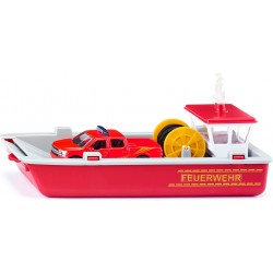 Siku - 2117 - Véhicule miniature - Bateau pompiers