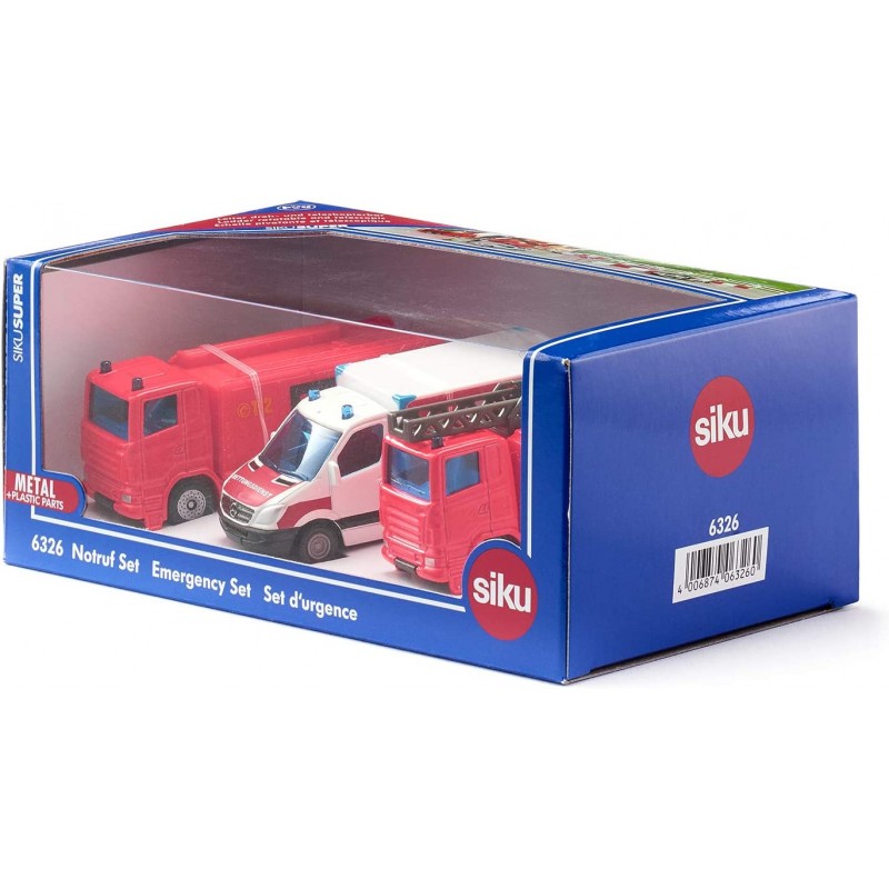 Siku - 6326 - Véhicule miniature - Coffret cadeau - set de secours