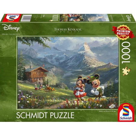 Schmidt - Puzzle 1000 pièces - Disney - Mickey et Minnie