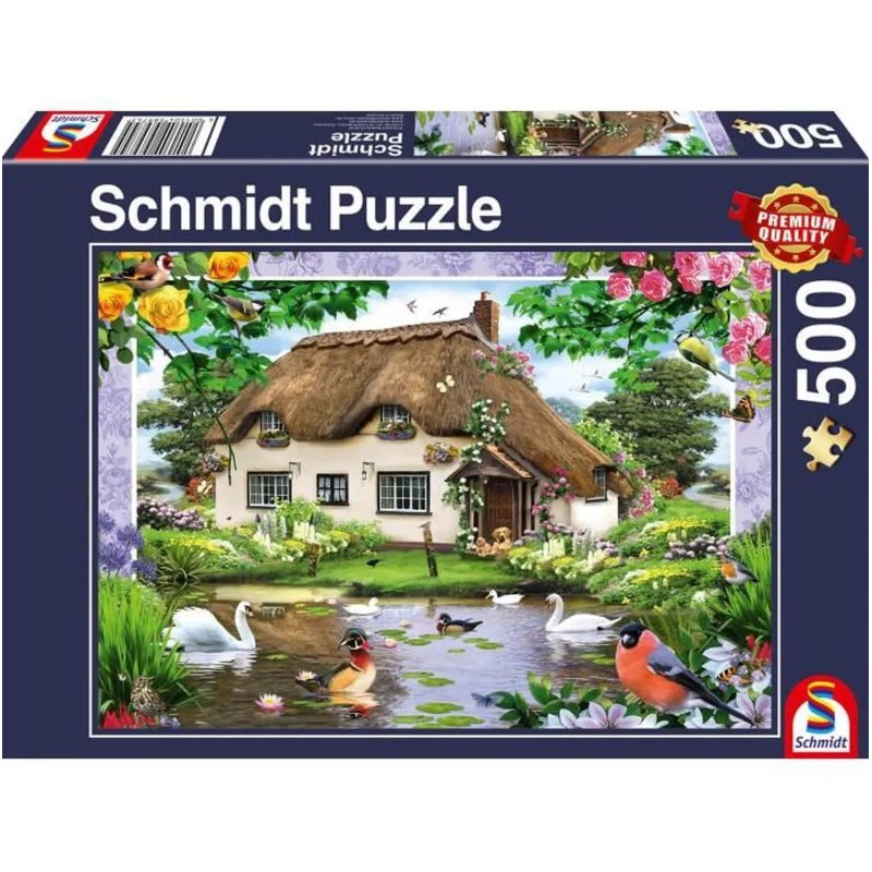 Schmidt - Puzzle 500 pièces - Maison de campagne romantique