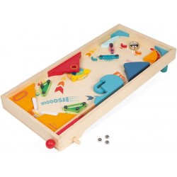 Janod - Jeu de société - Flipper en bois Rétro
