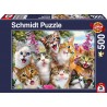 Schmidt - Puzzle 500 pièces - Le selfie des chats