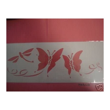 Graine Créative - Loisirs créatifs - Pochoir - Papillons - 15 x 40 cm