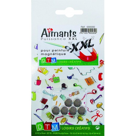 Graine Créative - Loisirs créatifs - Blister de 6 aimants puissance XXL - 10 mm