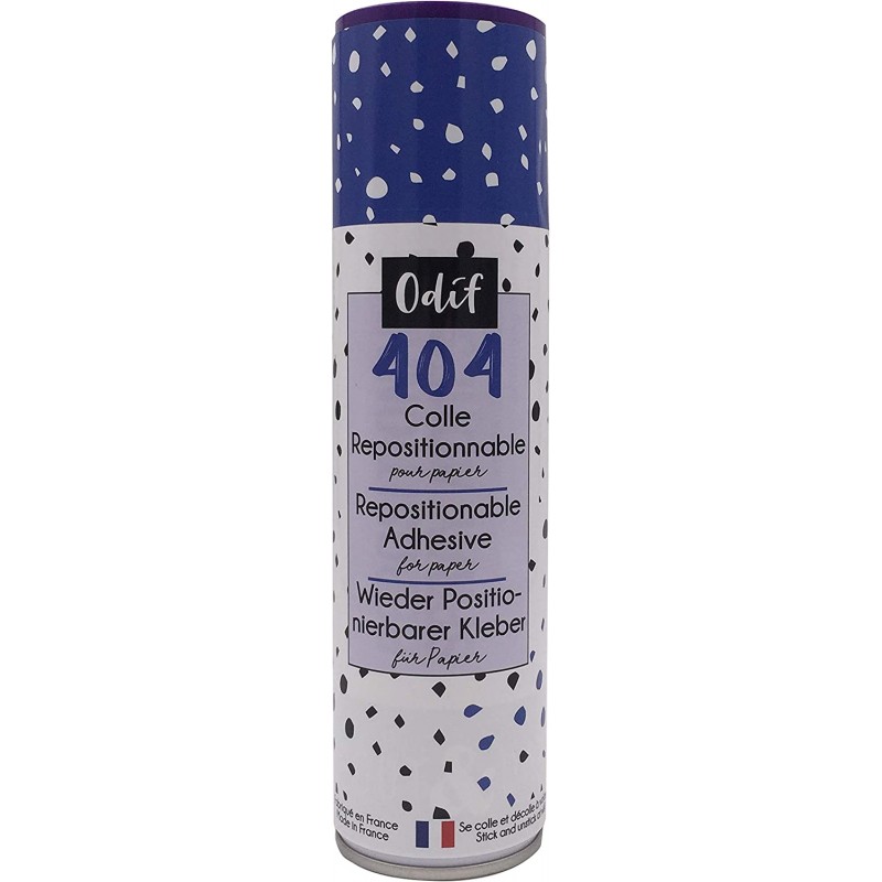 DTM - Loisirs créatifs - Odif en spray 404 - Colle repositionnable pour papier - 250 ml
