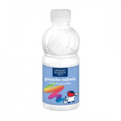 Lefranc Bourgeois - Loisirs créatifs - Bouteille de gouache - 250ml - Blanc