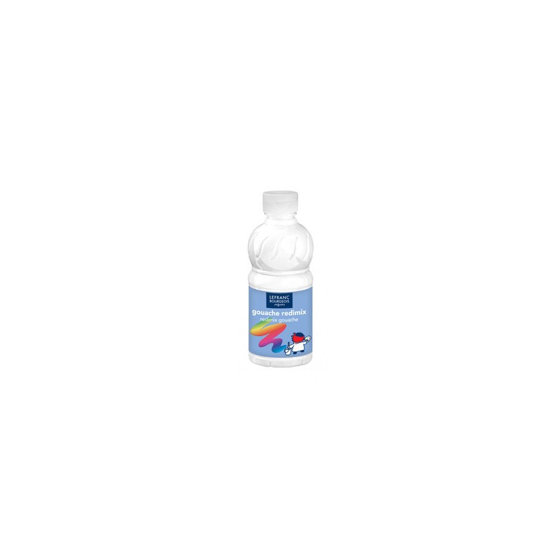 Lefranc Bourgeois - Loisirs créatifs - Bouteille de gouache - 250ml - Blanc