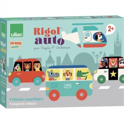 Vilac - Jeu d'éveil en bois - Rigol'auto