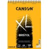 Canson - Beaux arts - Bloc XL à spirales - Bristol - 50 feuilles à dessin - A4 - 180 g/m2