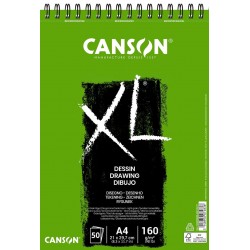 Canson - Beaux arts - Bloc XL à spirales - 50 feuilles - A4 - 160 g/m2