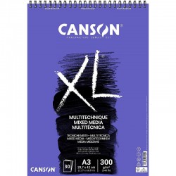 Canson - Beaux arts - Bloc XL mix média - 30 feuilles - A3 - 300 g/m2