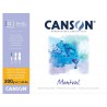 Canson - Beaux arts - Bloc à dessin Montval grain fin - 12 feuilles - 24x32 cm - 300 g/m2