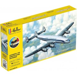 Heller - Maquette - Avion - Starter Kit - Lockheed constellation Air France